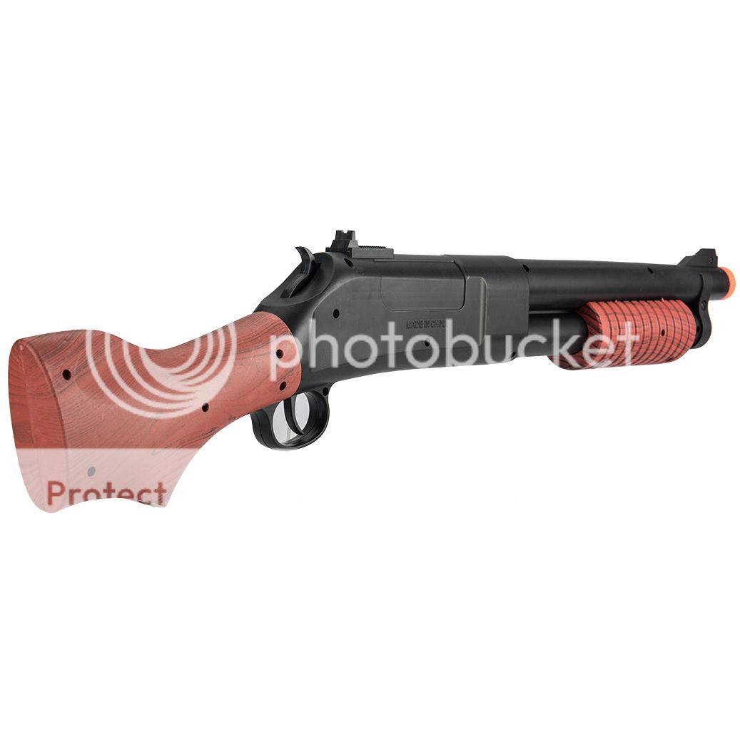 UKARMS SPRING AIRSOFT PUMP ACTION SAWED OFF SHOTGUN GUN w/ 6mm BB BBs